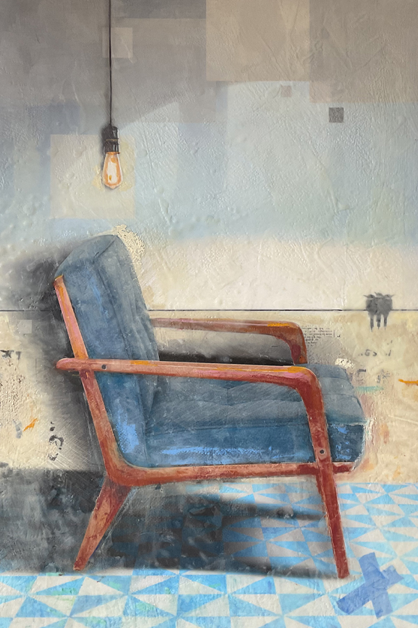 Vacant Seat | Encaustic Painting | 24x36 Vacant Seat | Encaustic Painting | 24x36