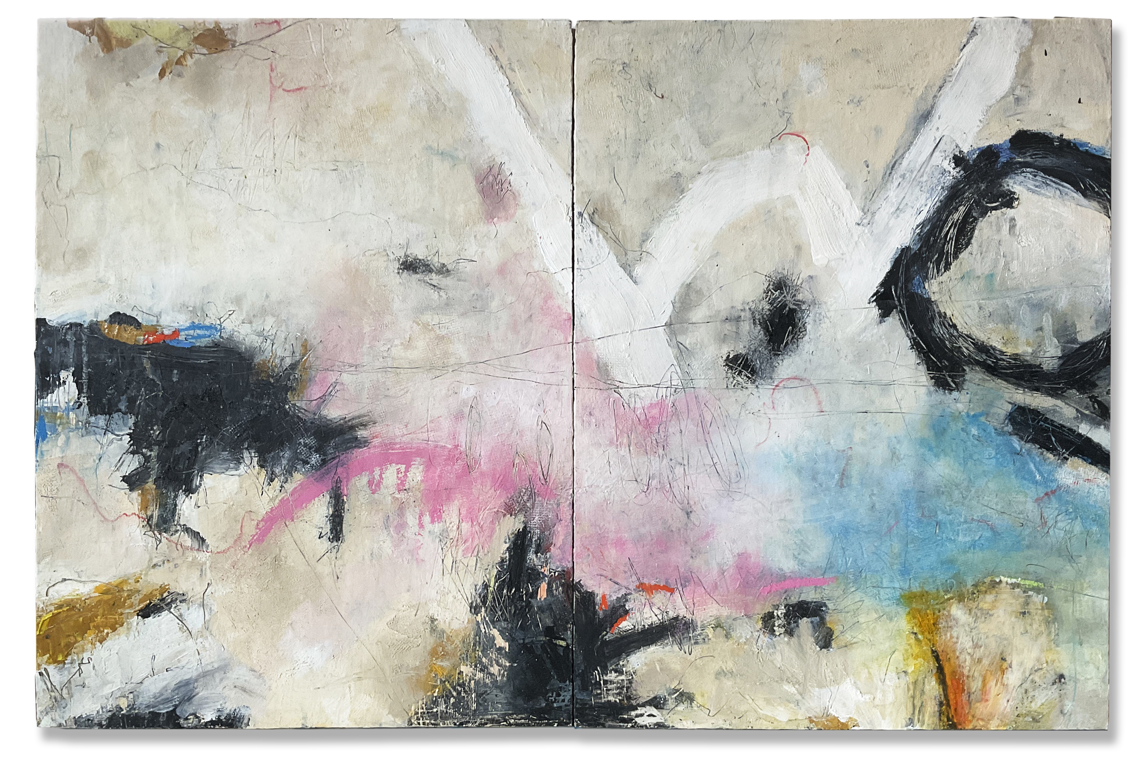 Double Panel Abstract | Artist | Raymond Jasinski Double Panel Abstract | Artist | Raymond Jasinski